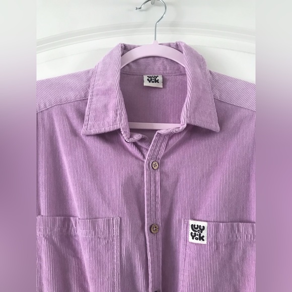 Lucy & Yak Eddie Jumpsuit Organic Cotton Corduroy Lavender Purple Size Small - Picture 8 of 16